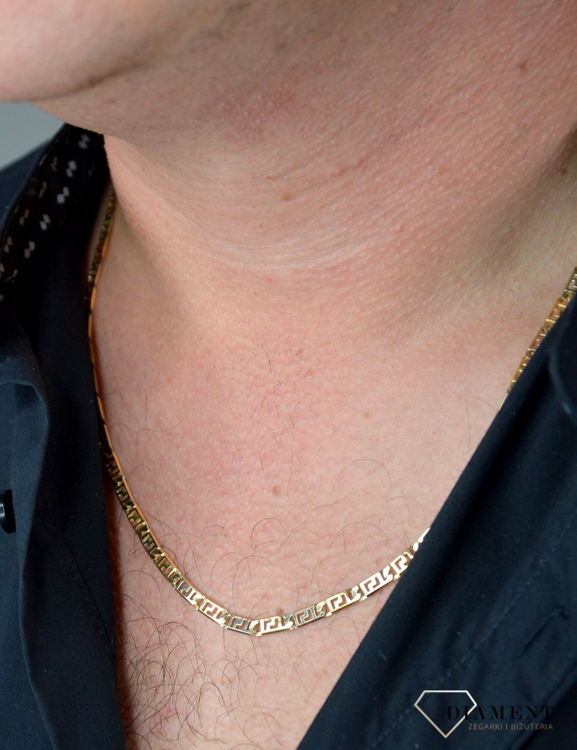 Złoty łańcuszek 585 szerokość 4 mm DIA-LAN-1196-585 4mm.jpg